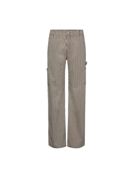 Spodnie Sofie Schnoor w paski brązowe