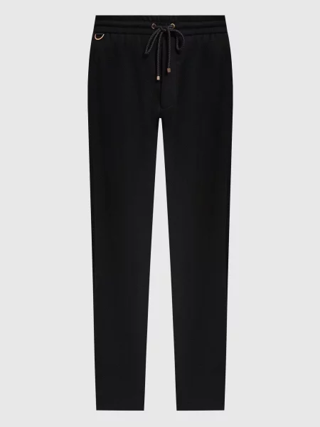 Штани з вовни та кашеміра Agnona чорні