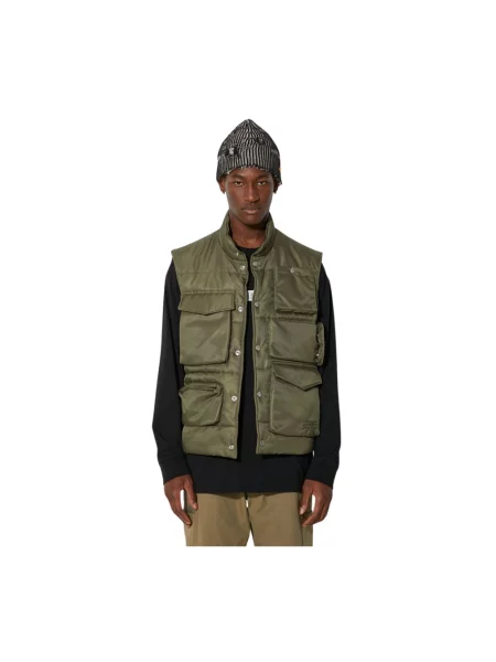 Kamizelka Mm6 Maison Margiela pikowana zielona