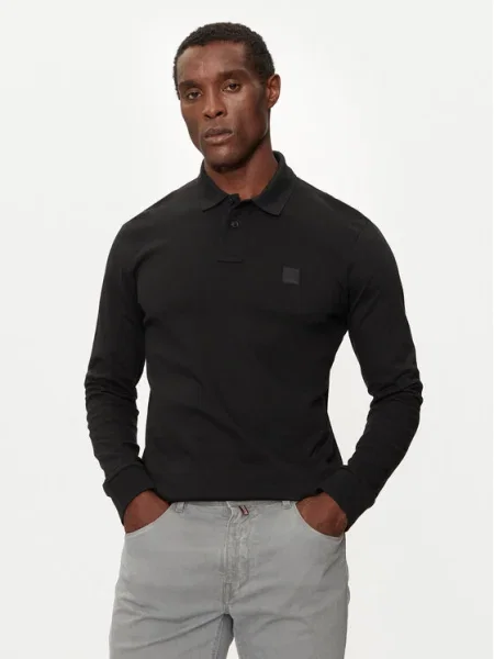 Boss Tricou polo Passerby negru