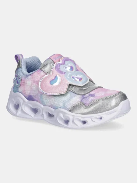 Skechers tenisky HEART LIGHTS LOVIN REFLECTION fialové