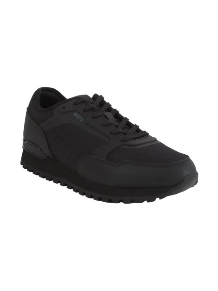 Sneakersy Boss skórzane czarne