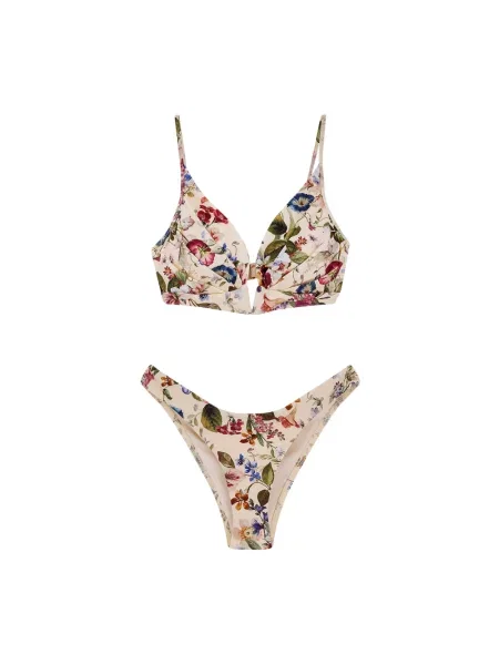 Lniany wielobarwność bikini Zimmermann