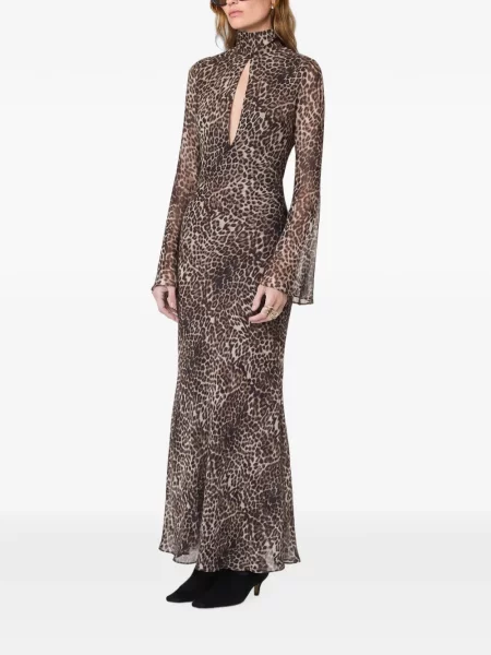 Rochie Nicholas cu imagine cu model leopard