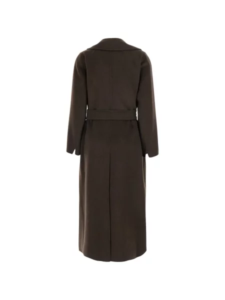 Cu centură palton 's Max Mara cu rever maro