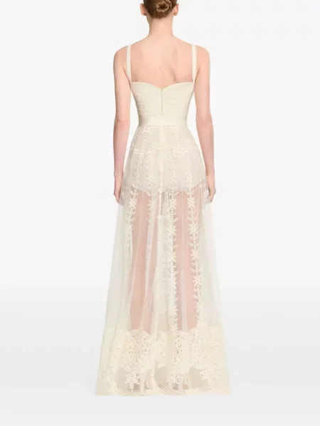 Rochie maxi Elie Saab fără mâneci din tul