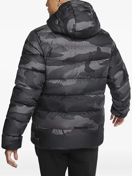 Koszulka Nike polarowa do biegania z nadrukiem szara