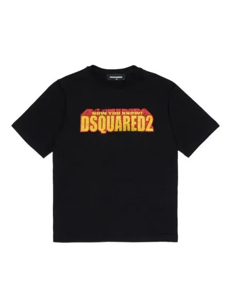 Koszulka dziecięca Dsquared2 czarna