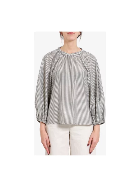 Bluzka Max Mara w paski z paskiem