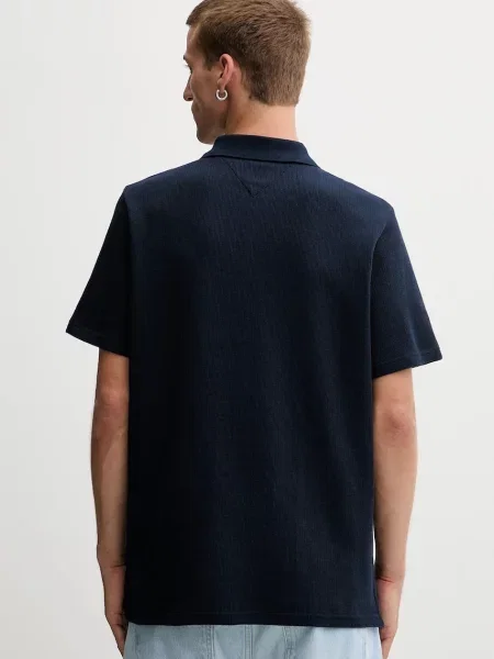 Polo tričko Tommy Jeans tmavomodrá