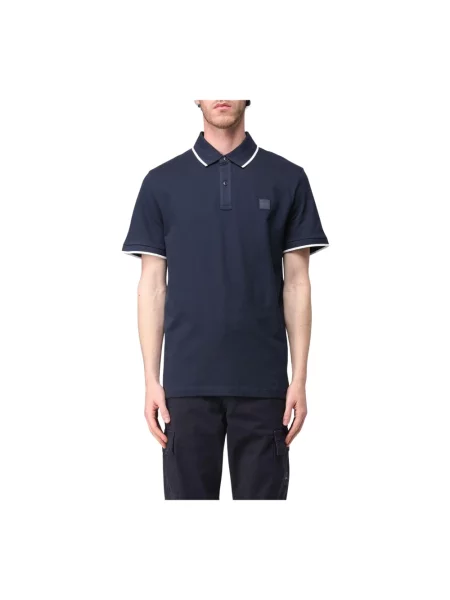 Koszulka polo Boss Orange niebieska