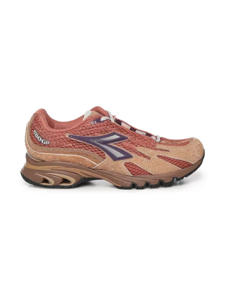 Sneakersy Diadora skórzane brązowe