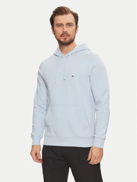Tommy Hilfiger hanorac cu glugă bărbătesc de albastru