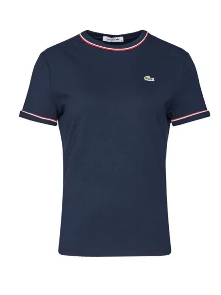 Lacoste Tričko tmavě modrá/ červená bílá