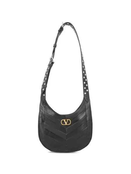 Geantă Valentino Garavani din piele negru