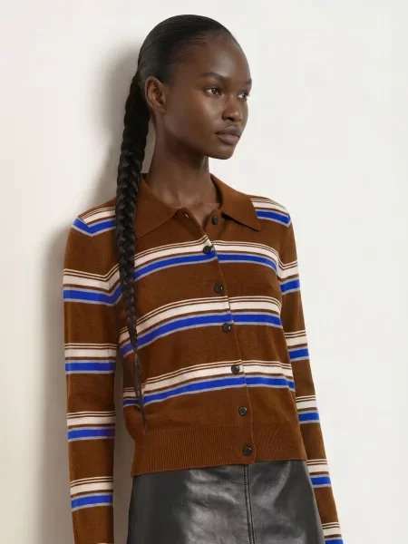 Claudie Pierlot Kardigan beige biały