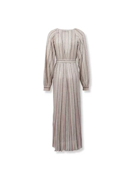Długa sukienka maxi Missoni różowa