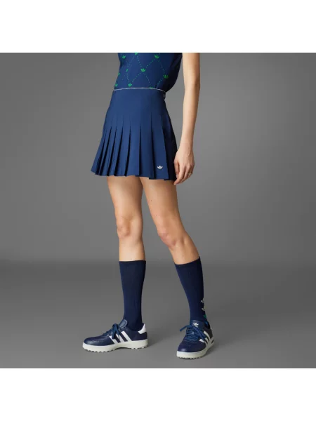 Sukienka Adidas plisowana granatowa