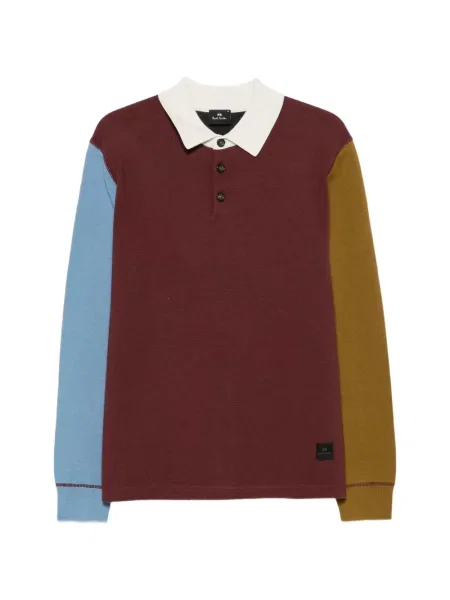 Lung tricou polo Ps Paul Smith roșu