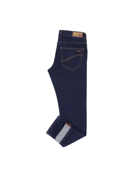 Jeansy straight leg Harmont & Blaine niebieskie