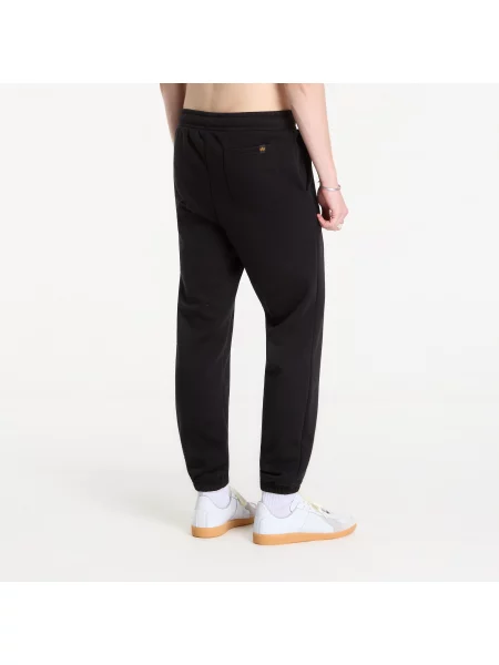 Спортен панталон Alpha Industries с апликация черно