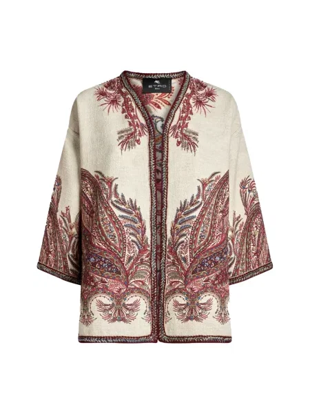 Wielobarwność kurtka Etro w kwiatki