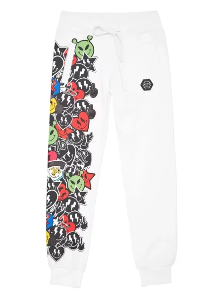 Spodnie dziecięce Philipp Plein białe