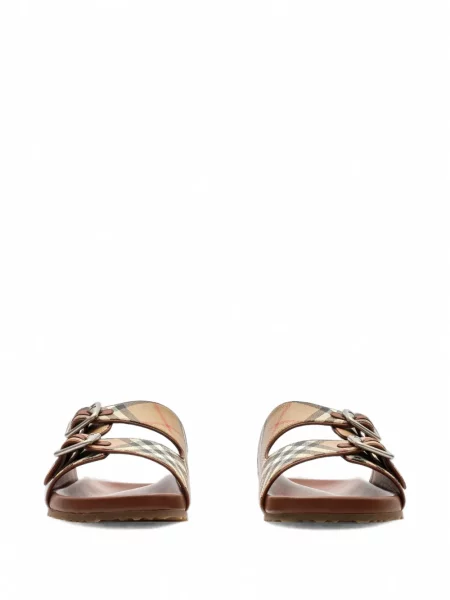 Kožne sandale Burberry karirane