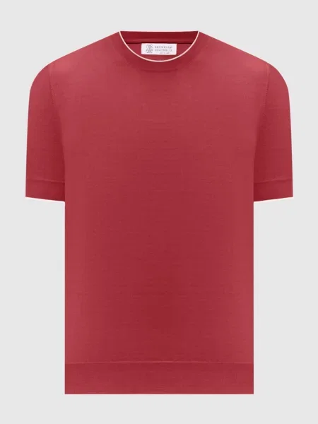 Футболка Brunello Cucinelli бордовая