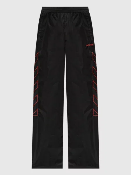 Спортивні штани з вишивкою логотипа Off-white чорні