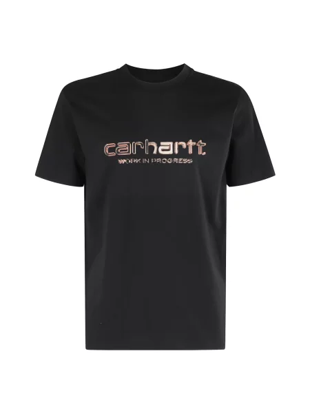 Krótka koszulka Carhartt Wip z krótkim rękawem czarna
