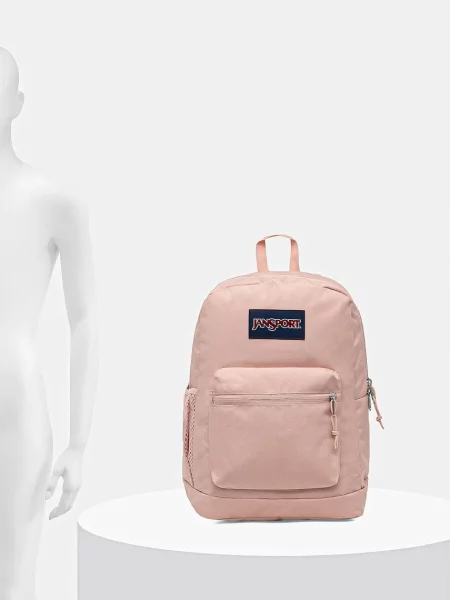 Однотонный большой рюкзак Jansport розовый