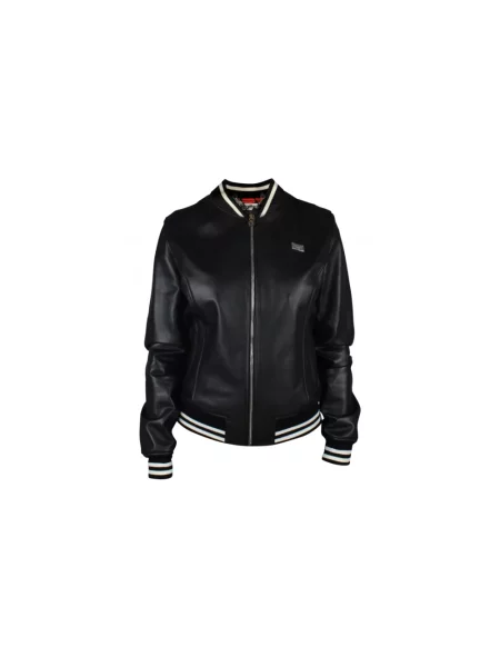 Kurtka skórzana Philipp Plein czarna