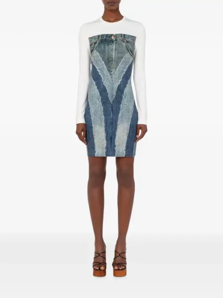 Rochie Love Moschino din jerseu albastru