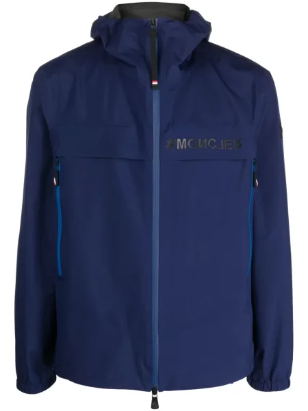 Geacă Moncler Grenoble cu imagine albastru