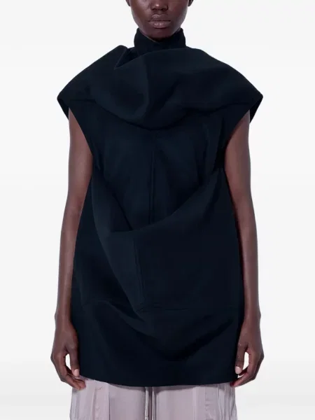 Top Rick Owens drapat negru