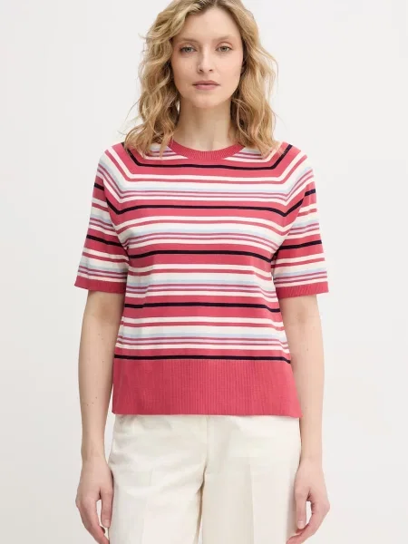 United Colors of Benetton πουλόβερ γυναικείο με ροζ