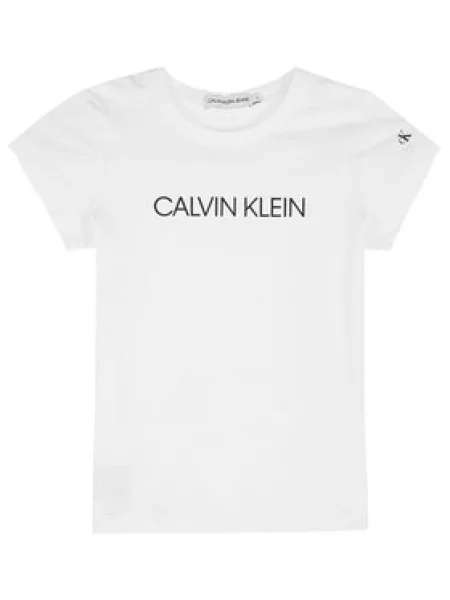 Dětské tričko Calvin Klein Jeans bílé