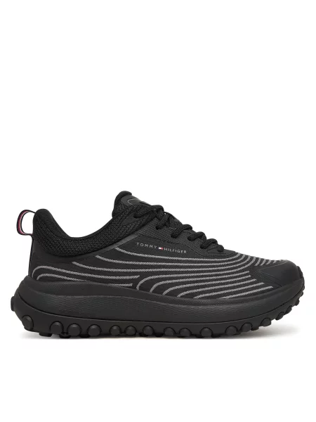 Laisvalaikio batai Tommy Hilfiger The Canyon X Knit juoda