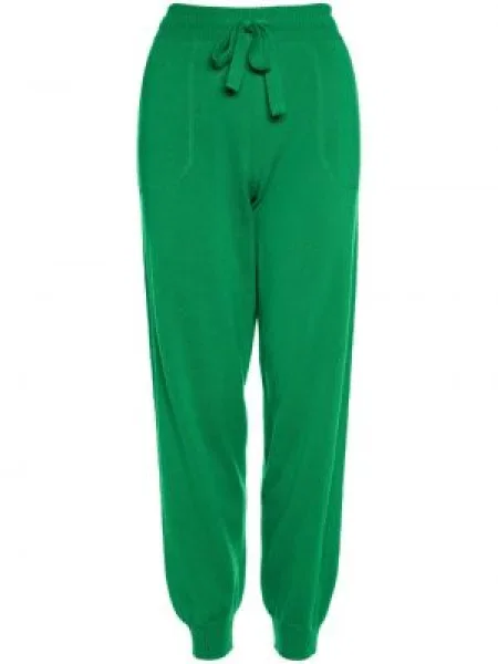 Dzianinowe spodnie Eres do biegania zielone