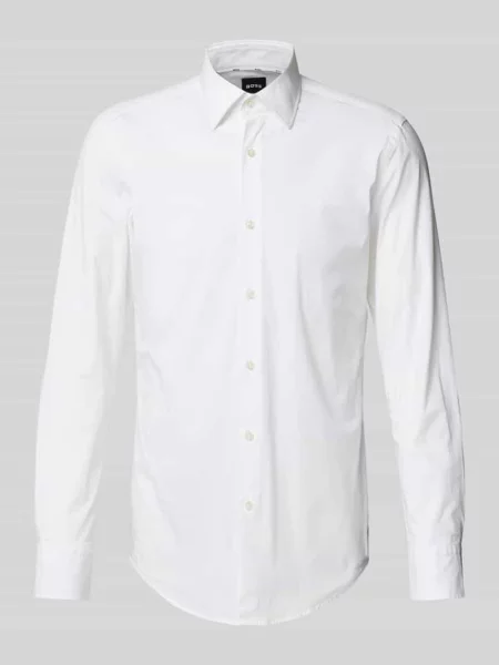 Koszula Hugo Boss casual z długim rękawem biała