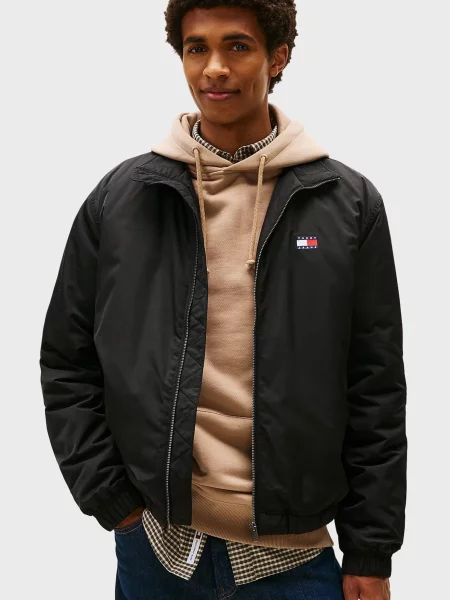 Утепленная джинсовая куртка Tommy Jeans черная