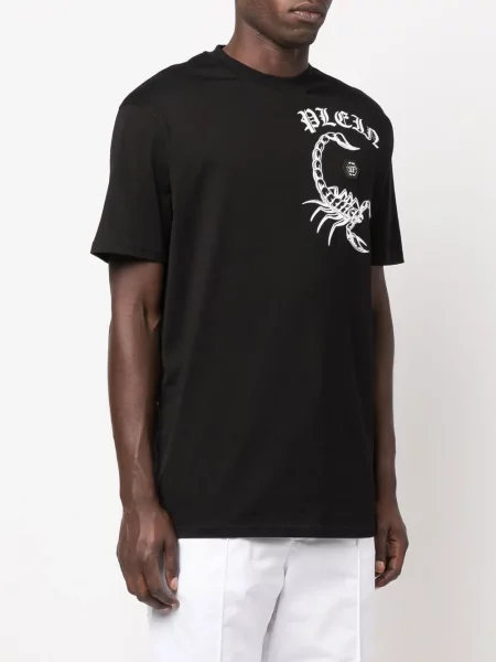 Tričko Philipp Plein s potiskem černé