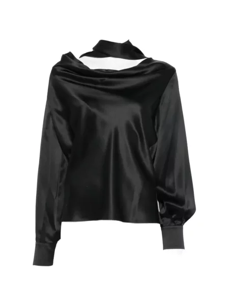 Bluză Max Mara de mătase negru