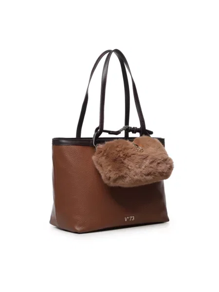 Shopperka V73 brązowa
