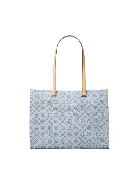 Shopperka Tory Burch niebieska