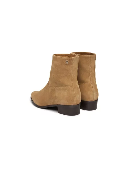 Čizme Tommy Hilfiger Suede Ankle Boot W bež