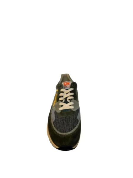 Lniane sneakersy Van Bommel zielone