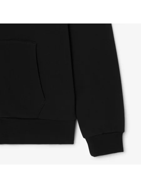 Lacoste Rozpinana Bluza Polarowa Z Kapturem O Klasycznym Kroju czarny