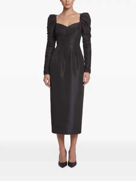 Rochie maxi Self-portrait din dantelă negru